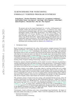 A benchmark for vericoding: formally verified program synthesis