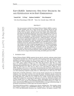 Soft-Di[M]O: Improving One-Step Discrete Image Generation with Soft Embeddings