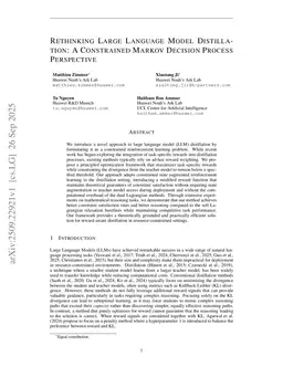 Rethinking Large Language Model Distillation: A Constrained Markov Decision Process Perspective
