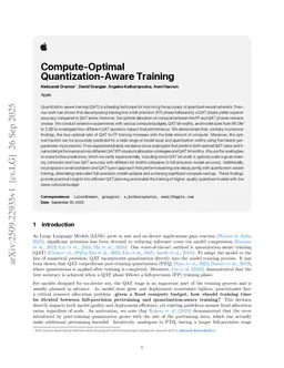 Compute-Optimal Quantization-Aware Training