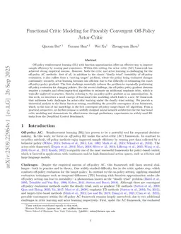Functional Critics Are Essential in Off-Policy Actor-Critic: Provable Convergence and Efficient Exploration