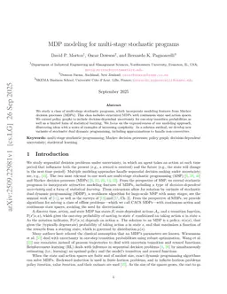 MDP modeling for multi-stage stochastic programs