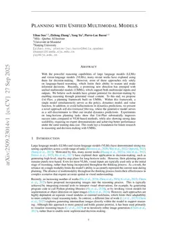 Planning with Unified Multimodal Models