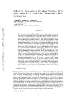 GeLoc3r: Enhancing Relative Camera Pose Regression with Geometric Consistency Regularization