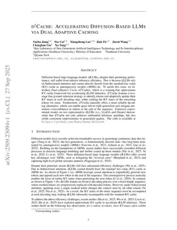 d$^2$Cache: Accelerating Diffusion-Based LLMs via Dual Adaptive Caching