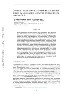 CoPatch: Zero-Shot Referring Image Segmentation by Leveraging Untapped Spatial Knowledge in CLIP