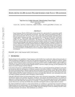 Exploring LLM-based Frameworks for Fault Diagnosis