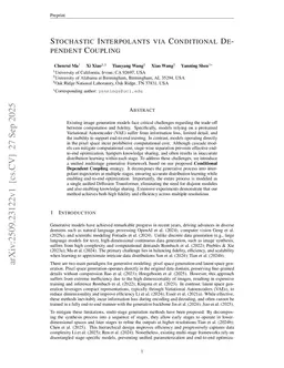 Stochastic Interpolants via Conditional Dependent Coupling