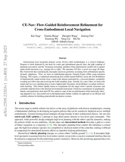 CE-Nav: Flow-Guided Reinforcement Refinement for Cross-Embodiment Local Navigation