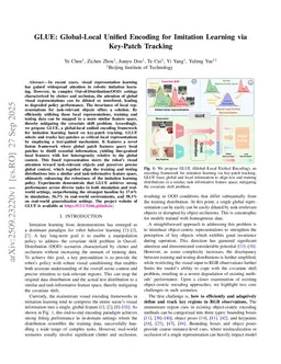 GLUE: Global-Local Unified Encoding for Imitation Learning via Key-Patch Tracking