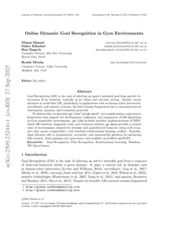 Online Dynamic Goal Recognition in Gym Environments