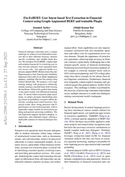 Fin-ExBERT: User Intent based Text Extraction in Financial Context using Graph-Augmented BERT and trainable Plugin