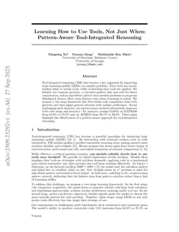 Learning How to Use Tools, Not Just When: Pattern-Aware Tool-Integrated Reasoning