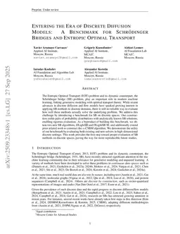 Entering the Era of Discrete Diffusion Models: A Benchmark for Schrödinger Bridges and Entropic Optimal Transport
