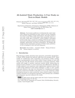 AI-Assisted Music Production: A User Study on Text-to-Music Models