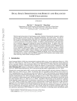 Dual-Space Smoothness for Robust and Balanced LLM Unlearning