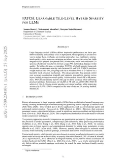 PATCH: Learnable Tile-level Hybrid Sparsity for LLMs