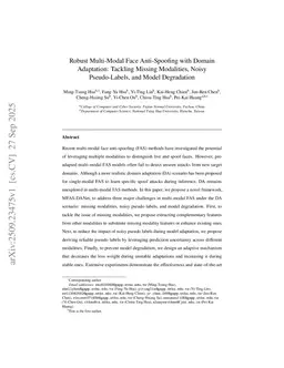 Robust Multi-Modal Face Anti-Spoofing with Domain Adaptation: Tackling Missing Modalities, Noisy Pseudo-Labels, and Model Degradation