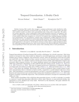 Temporal Generalization: A Reality Check