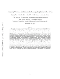 Mapping Overlaps in Benchmarks through Perplexity in the Wild