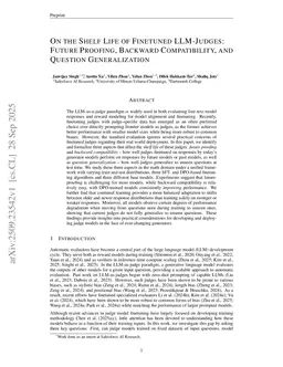 On the Shelf Life of Fine-Tuned LLM Judges: Future Proofing, Backward Compatibility, and Question Generalization