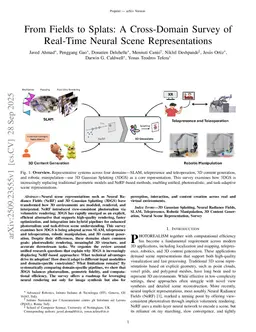 From Fields to Splats: A Cross-Domain Survey of Real-Time Neural Scene Representations