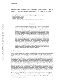 Improving constraint-based discovery with robust propagation and reliable LLM priors