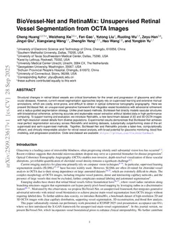 BioVessel-Net and RetinaMix: Unsupervised Retinal Vessel Segmentation from OCTA Images