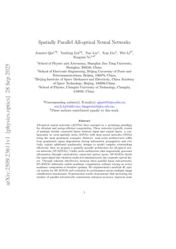 Spatially Parallel All-optical Neural Networks