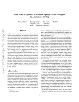 From Static to Dynamic: a Survey of Topology-Aware Perception in Autonomous Driving