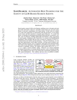 SafeSearch: Automated Red-Teaming for the Safety of LLM-Based Search Agents