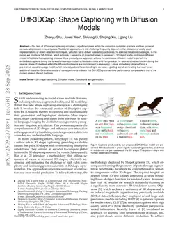 Diff-3DCap: Shape Captioning with Diffusion Models