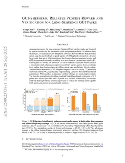 GUI-Shepherd: Reliable Process Reward and Verification for Long-Sequence GUI Tasks