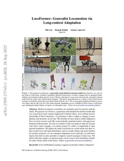 LocoFormer: Generalist Locomotion via Long-context Adaptation
