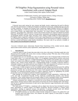 PVTAdpNet: Polyp Segmentation using Pyramid vision transformer with a novel Adapter block