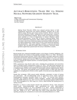 Accuracy-Robustness Trade Off via Spiking Neural Network Gradient Sparsity Trail