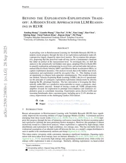 Beyond the Exploration-Exploitation Trade-off: A Hidden State Approach for LLM Reasoning in RLVR