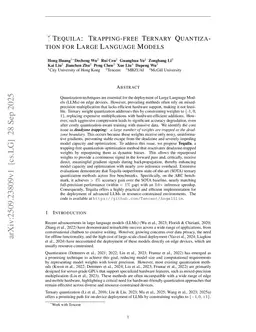 Tequila: Trapping-free Ternary Quantization for Large Language Models