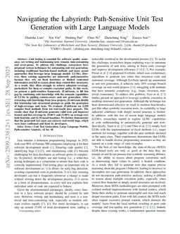 Navigating the Labyrinth: Path-Sensitive Unit Test Generation with Large Language Models