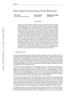 Space Group Conditional Flow Matching
