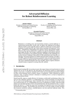 Adversarial Diffusion for Robust Reinforcement Learning