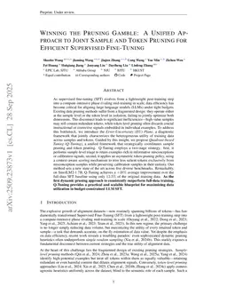 Winning the Pruning Gamble: A Unified Approach to Joint Sample and Token Pruning for Efficient Supervised Fine-Tuning
