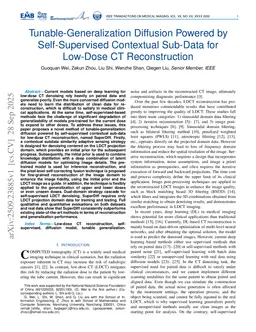 Tunable-Generalization Diffusion Powered by Self-Supervised Contextual Sub-Data for Low-Dose CT Reconstruction