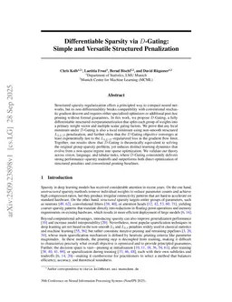 Differentiable Sparsity via $D$-Gating: Simple and Versatile Structured Penalization