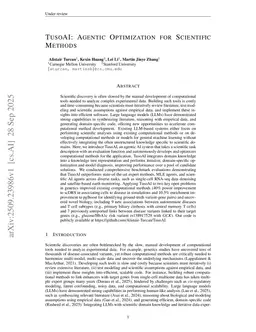 TusoAI: Agentic Optimization for Scientific Methods