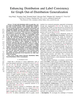 Enhancing Distribution and Label Consistency for Graph Out-of-Distribution Generalization