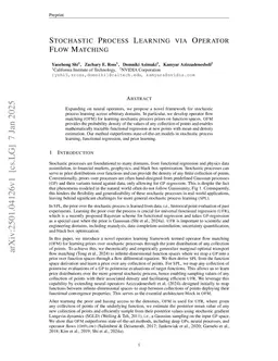 Stochastic Process Learning via Operator Flow Matching