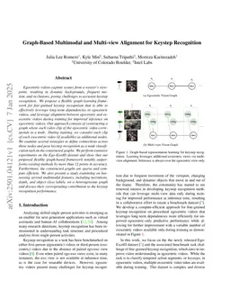 Graph-Based Multimodal and Multi-view Alignment for Keystep Recognition