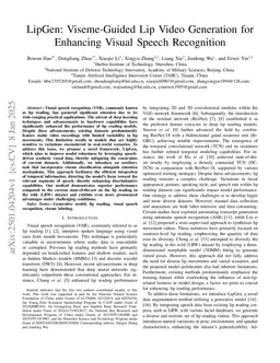 LipGen: Viseme-Guided Lip Video Generation for Enhancing Visual Speech Recognition