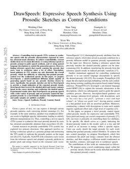 DrawSpeech: Expressive Speech Synthesis Using Prosodic Sketches as Control Conditions